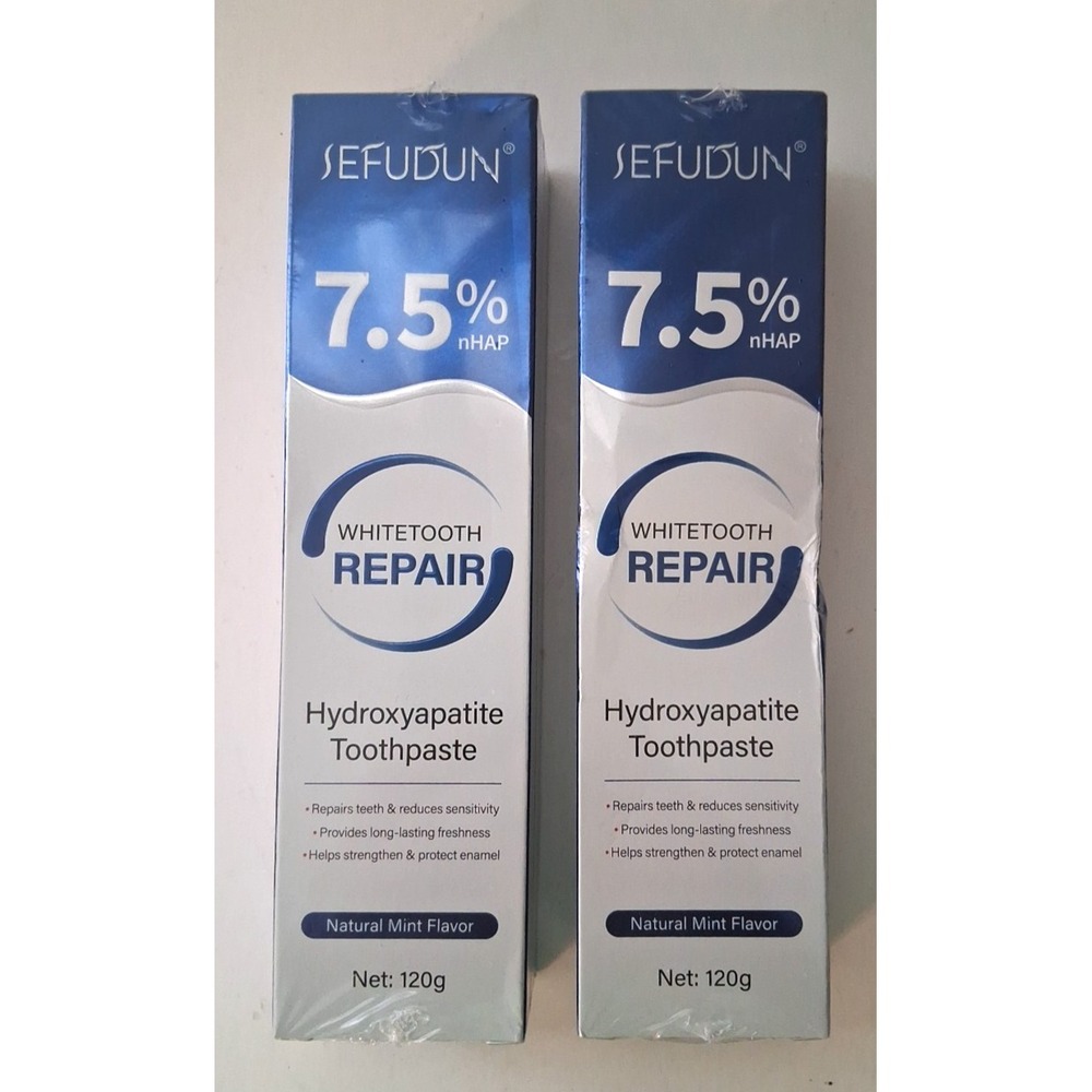 2 - 7.5% Hydroxyapatite Toothpastes for Enamel Protection Tooth Strengthening
